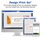 Avery® Print-to-the-Edge Printable Shipping Labels, 3.75" x 4.75", Matte White, Sure Feed® Technology, Laser & Inkjet Compatible, 100 Blank Labels, Great for Mailing, Branding, and More (6878)